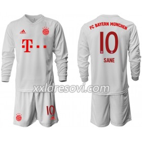 FC Bayern München Leroy Sane 10 Drugi Dječji Komplet Dresovi za Nogomet 2020-2021 Dugim Rukavima (+ kratke hlače)